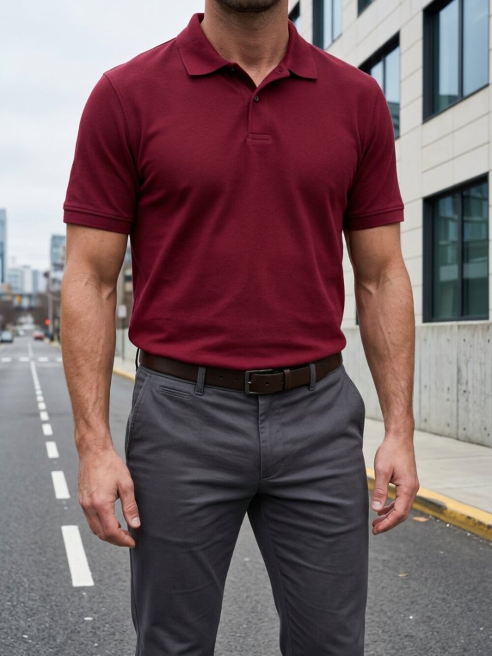 LL Bean Men’s Polo Shirt Size Large (Fits Like XL) – 22” Pit to Pit.